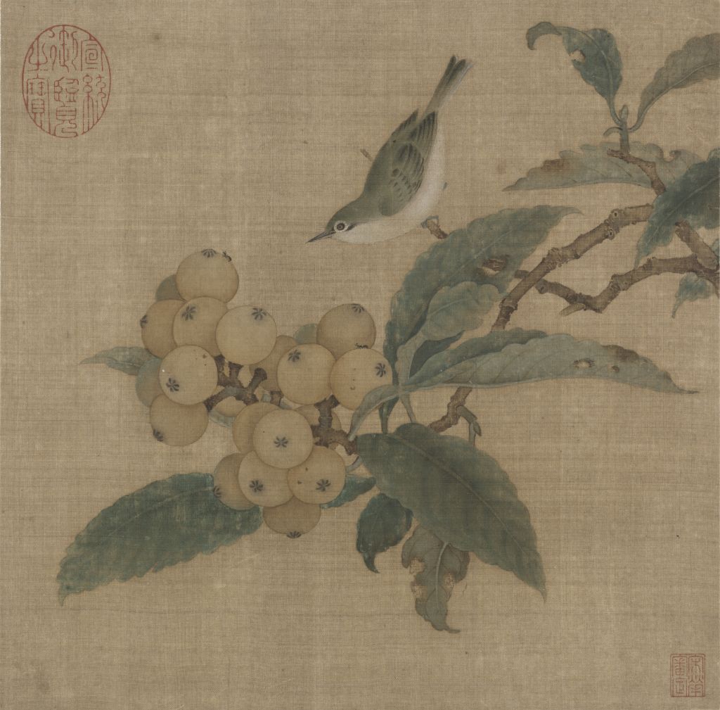 图片[1]-Lin Chun Loquat Mountain Bird Page-China Archive